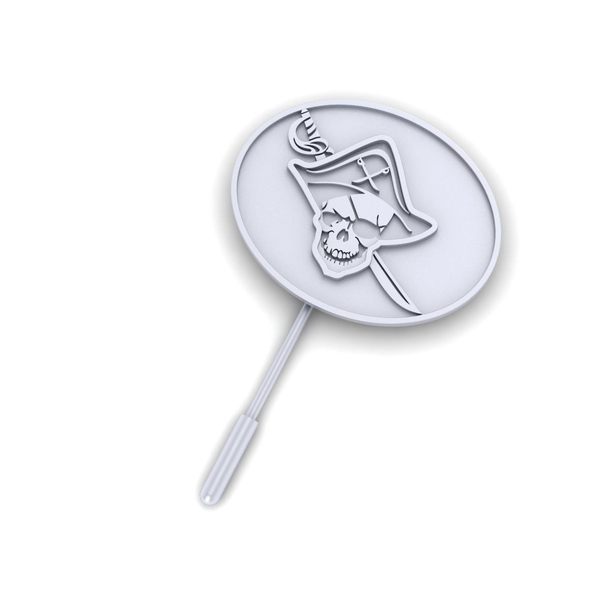 PIRATE SKULL LAPEL PIN