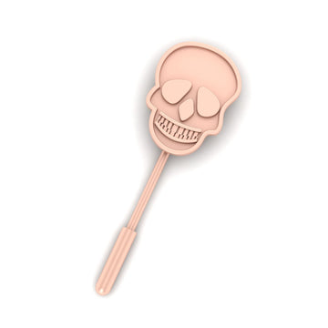 LAUGHING SKULL LAPEL PIN