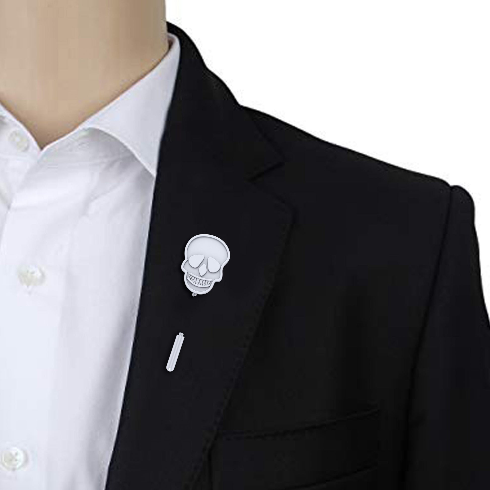 GOTHIC SKULL LAPEL PIN