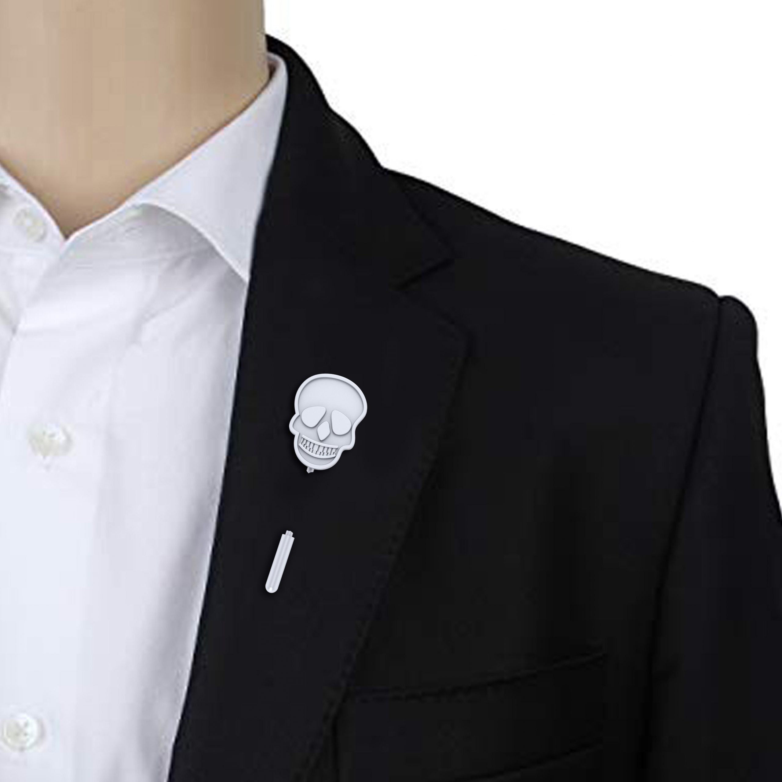 GOTHIC SKULL LAPEL PIN