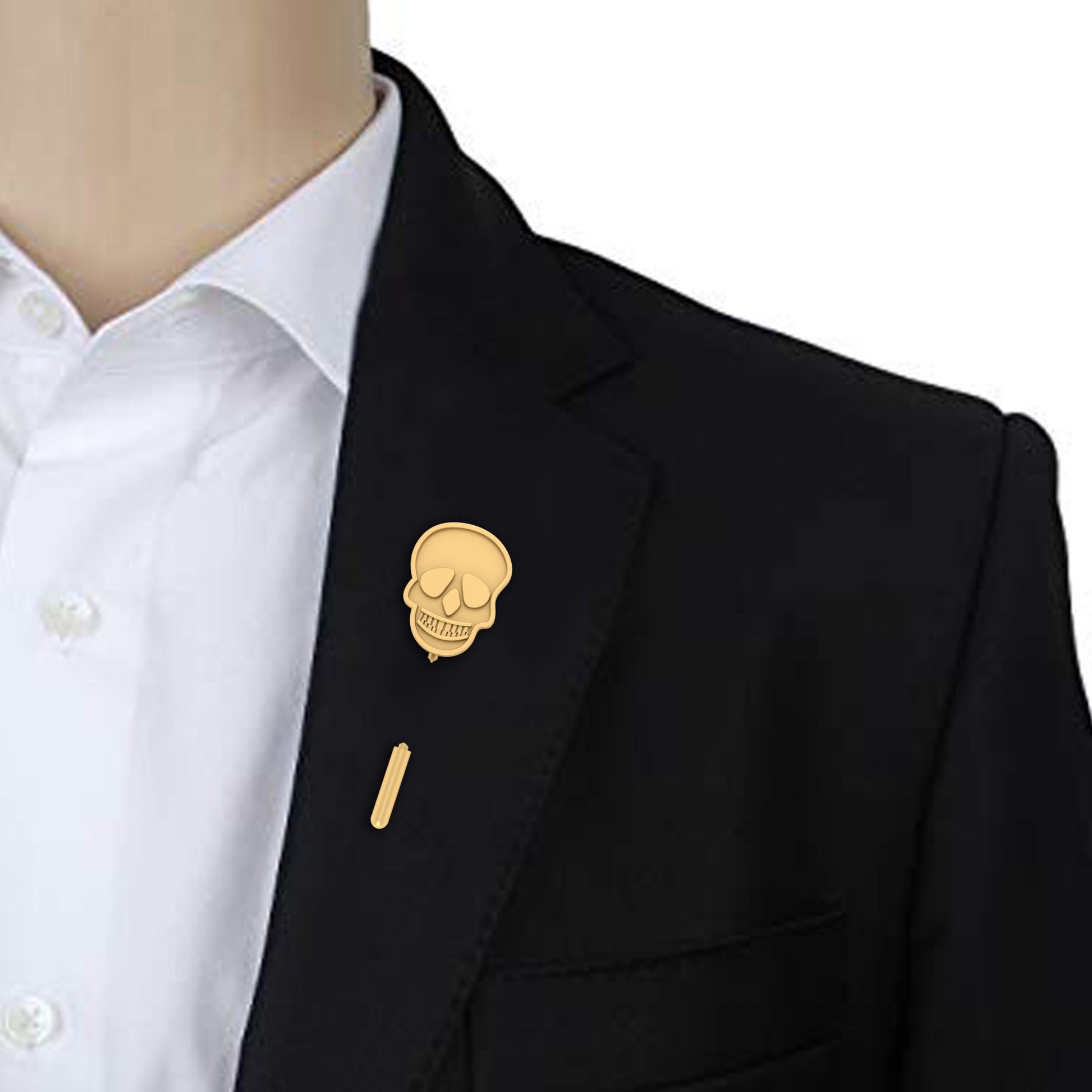 GOTHIC SKULL LAPEL PIN