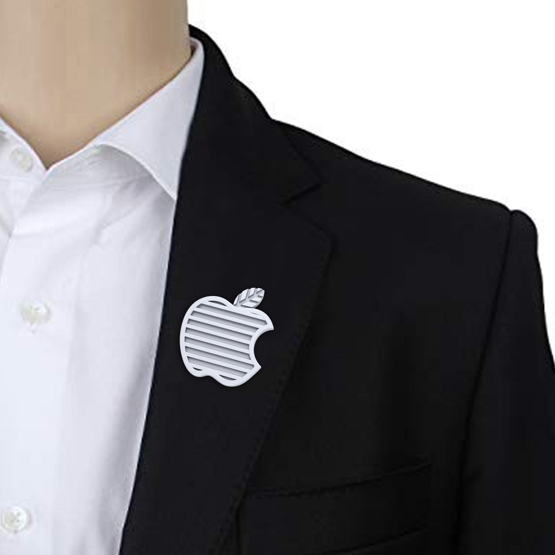 ROSE GOLD APPLE LAPEL PIN