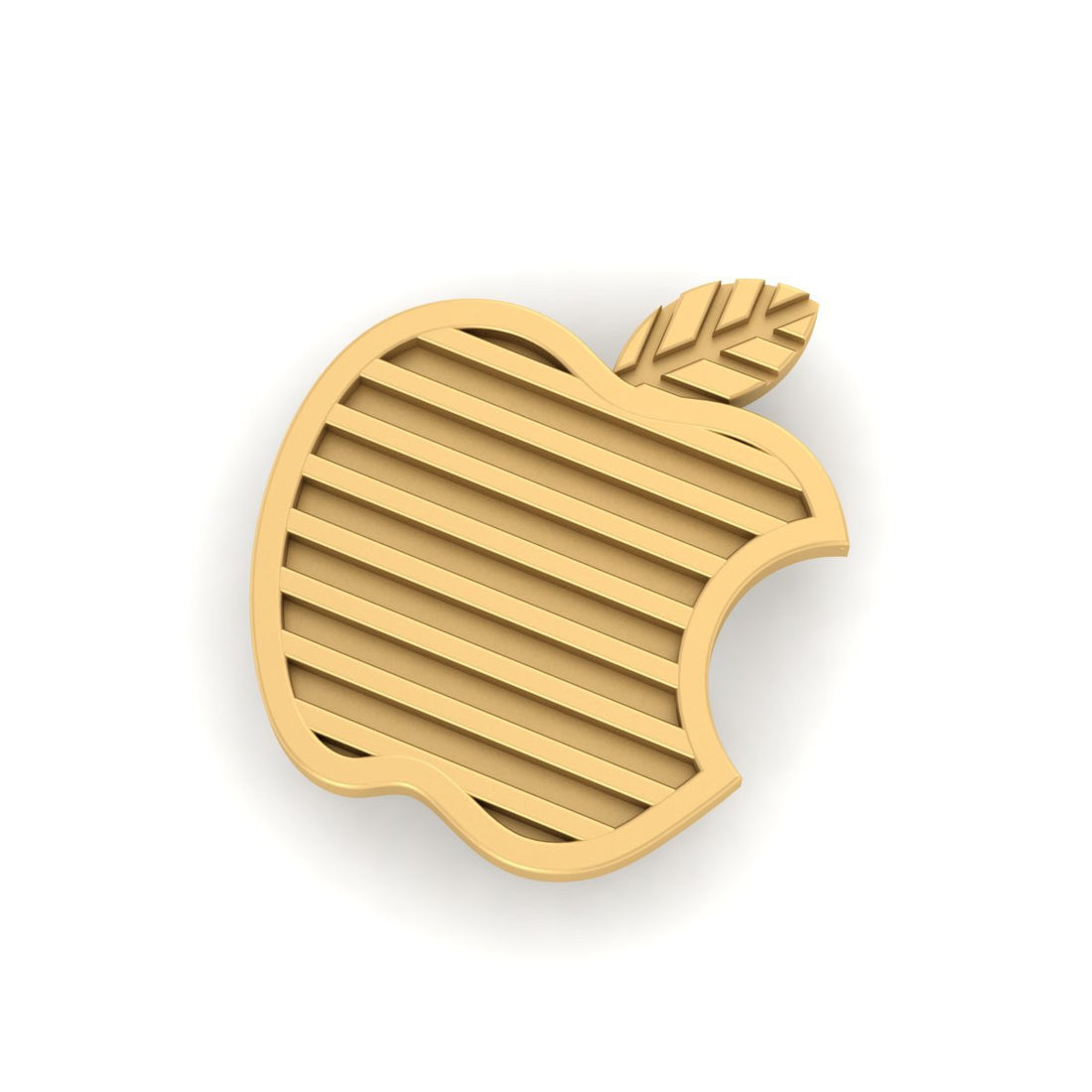 GOLD BITTEN APPLE PIN