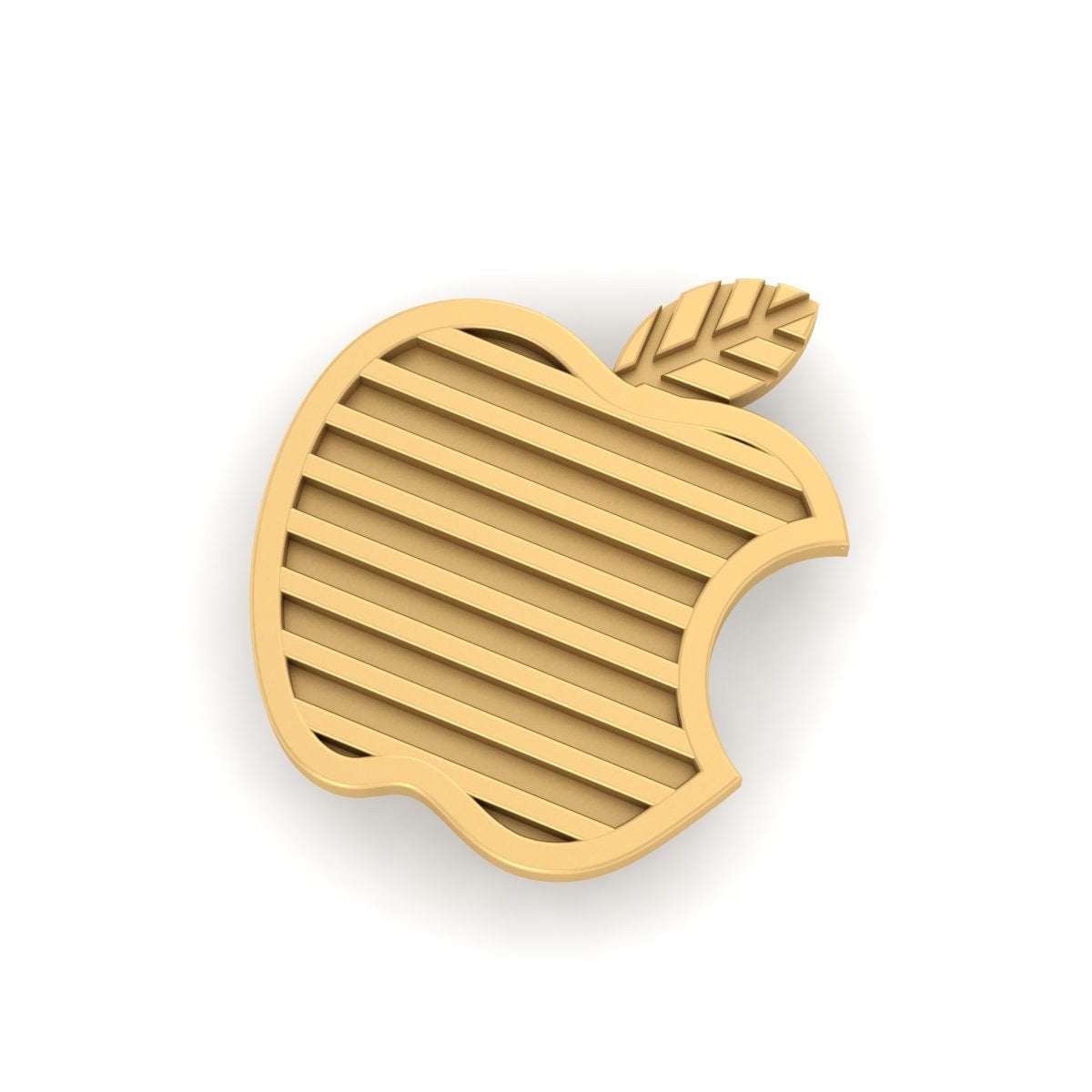 GOLD BITTEN APPLE PIN