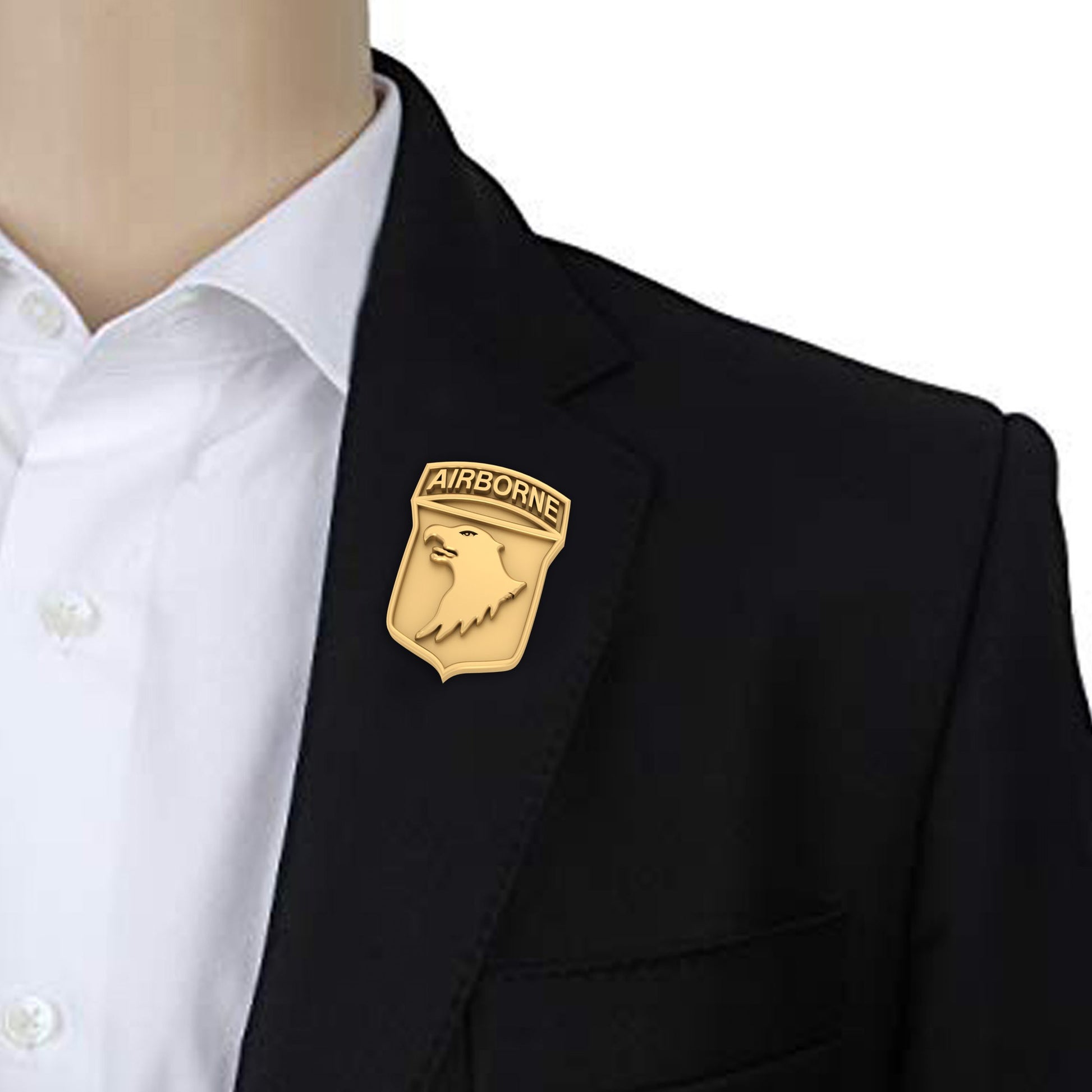 GOLD AIRBORNE ARMY BADGE