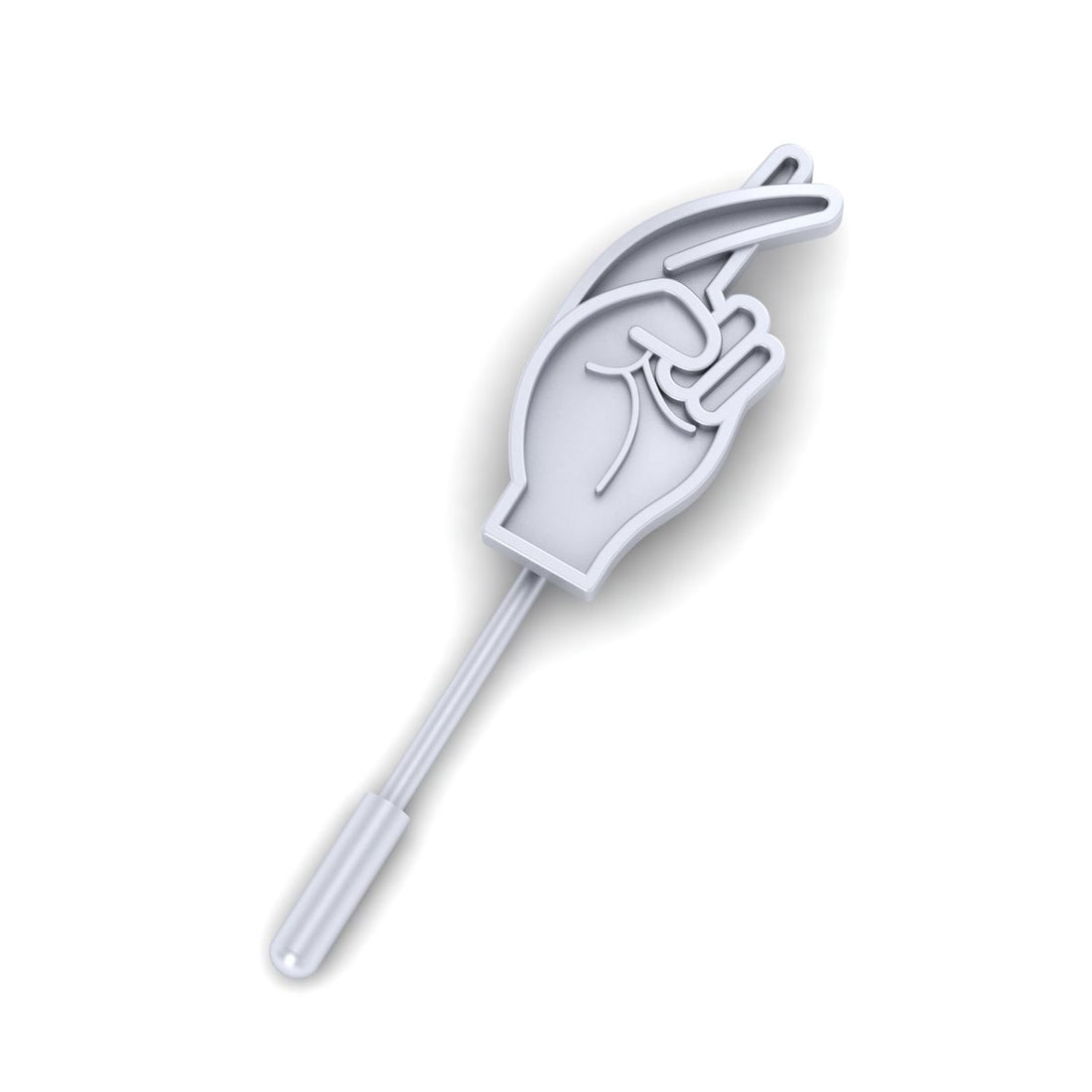 FINGERS CROSSED LAPEL PIN