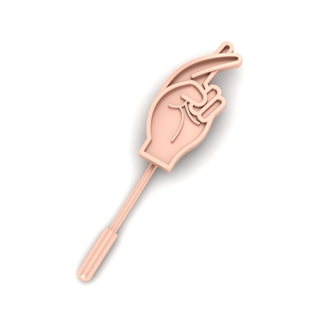 FINGERS CROSSED LAPEL PIN