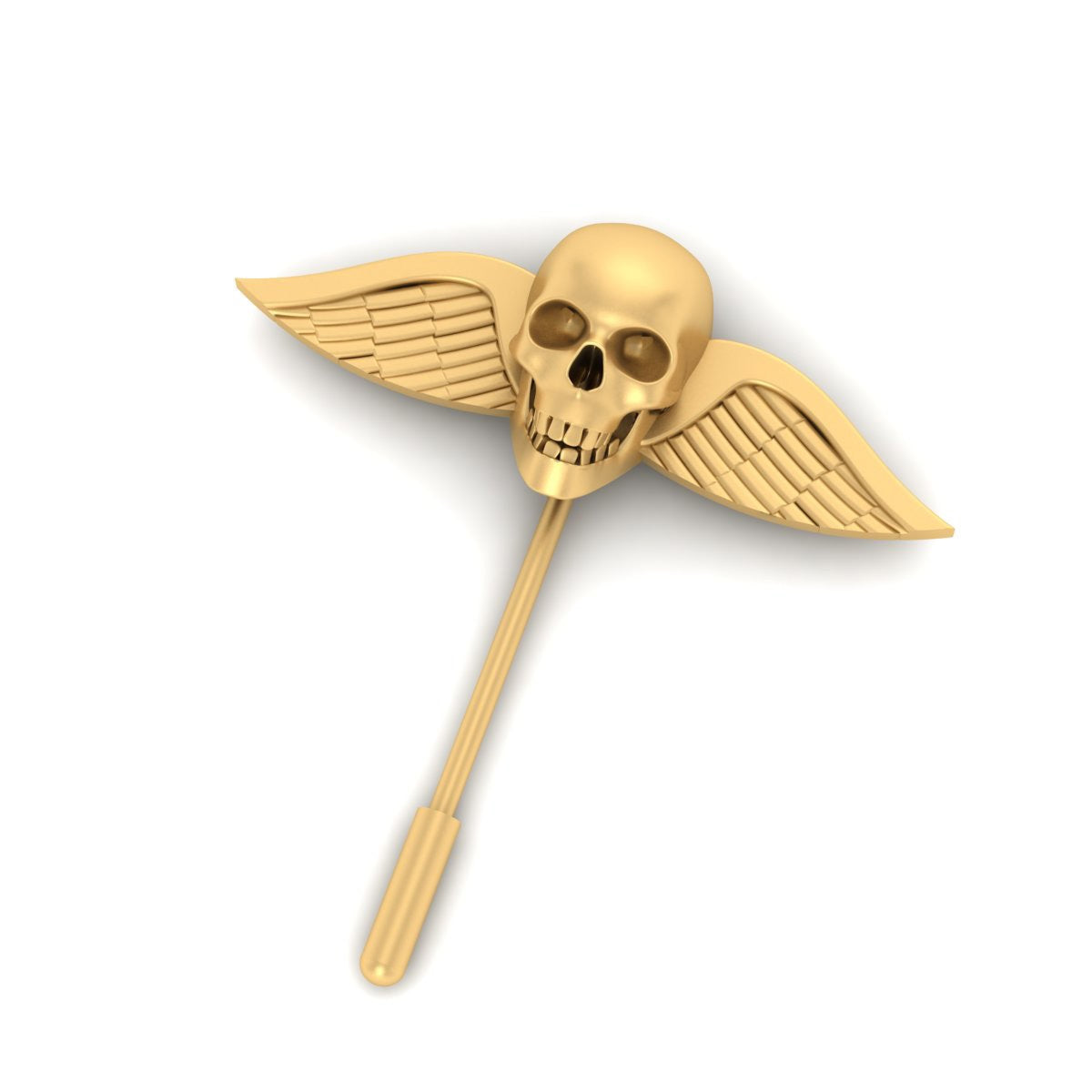 WINGED SKULL LAPEL PIN