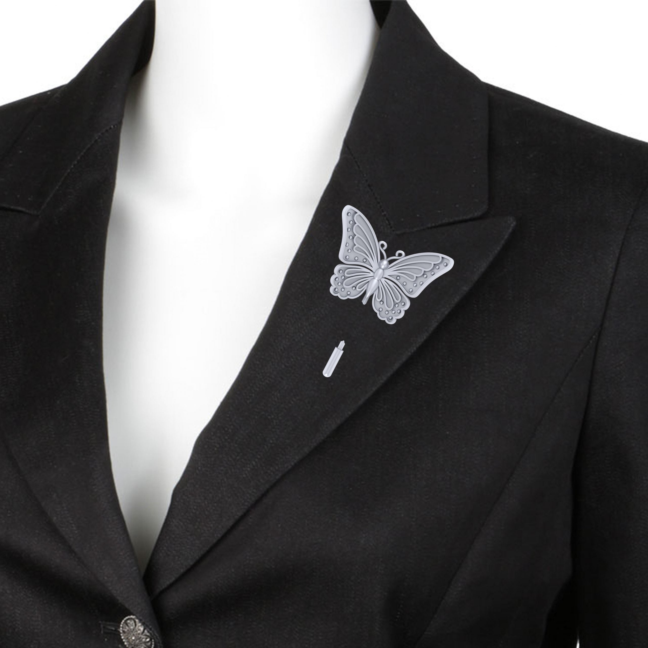 GOLD BUTTERFLY LAPEL PIN