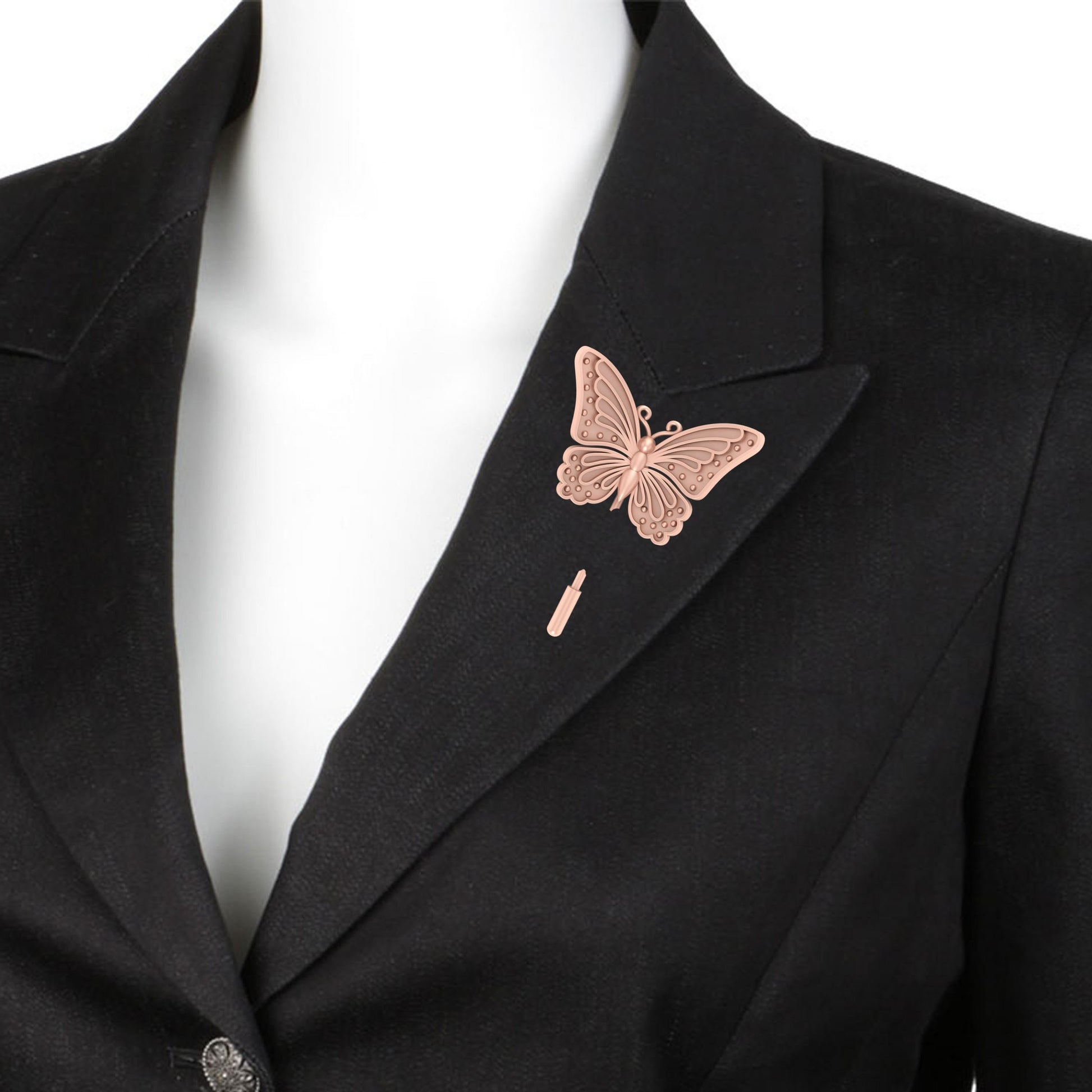 GOLD BUTTERFLY LAPEL PIN