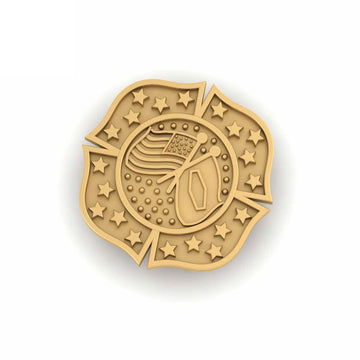 YELLOW GOLD FLAG PIN
