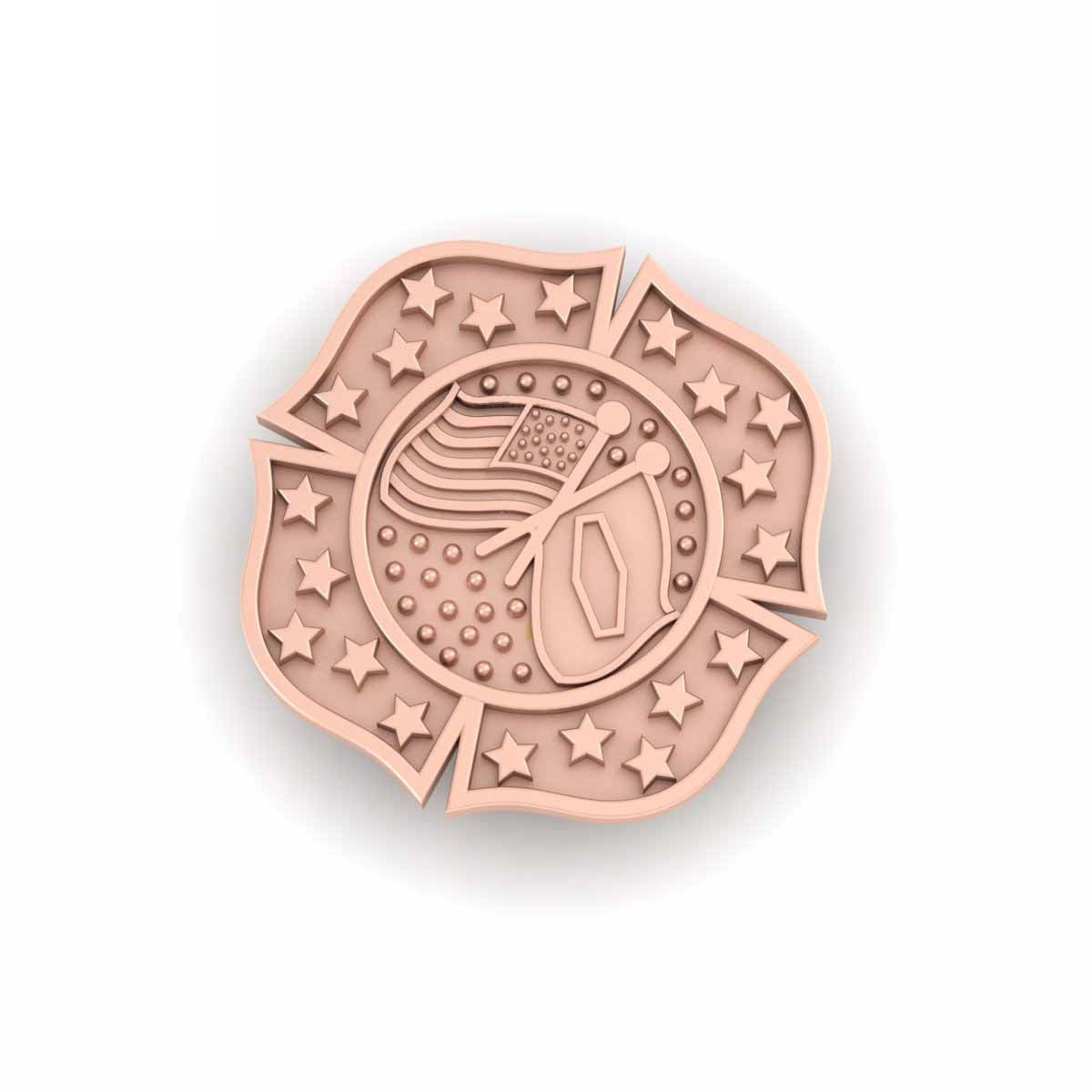 YELLOW GOLD FLAG PIN