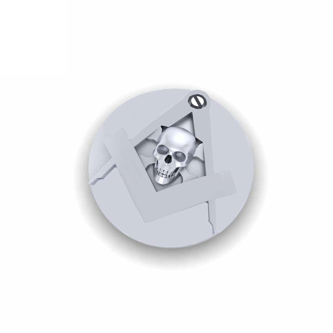 GOLD MASONIC SKULL PIN