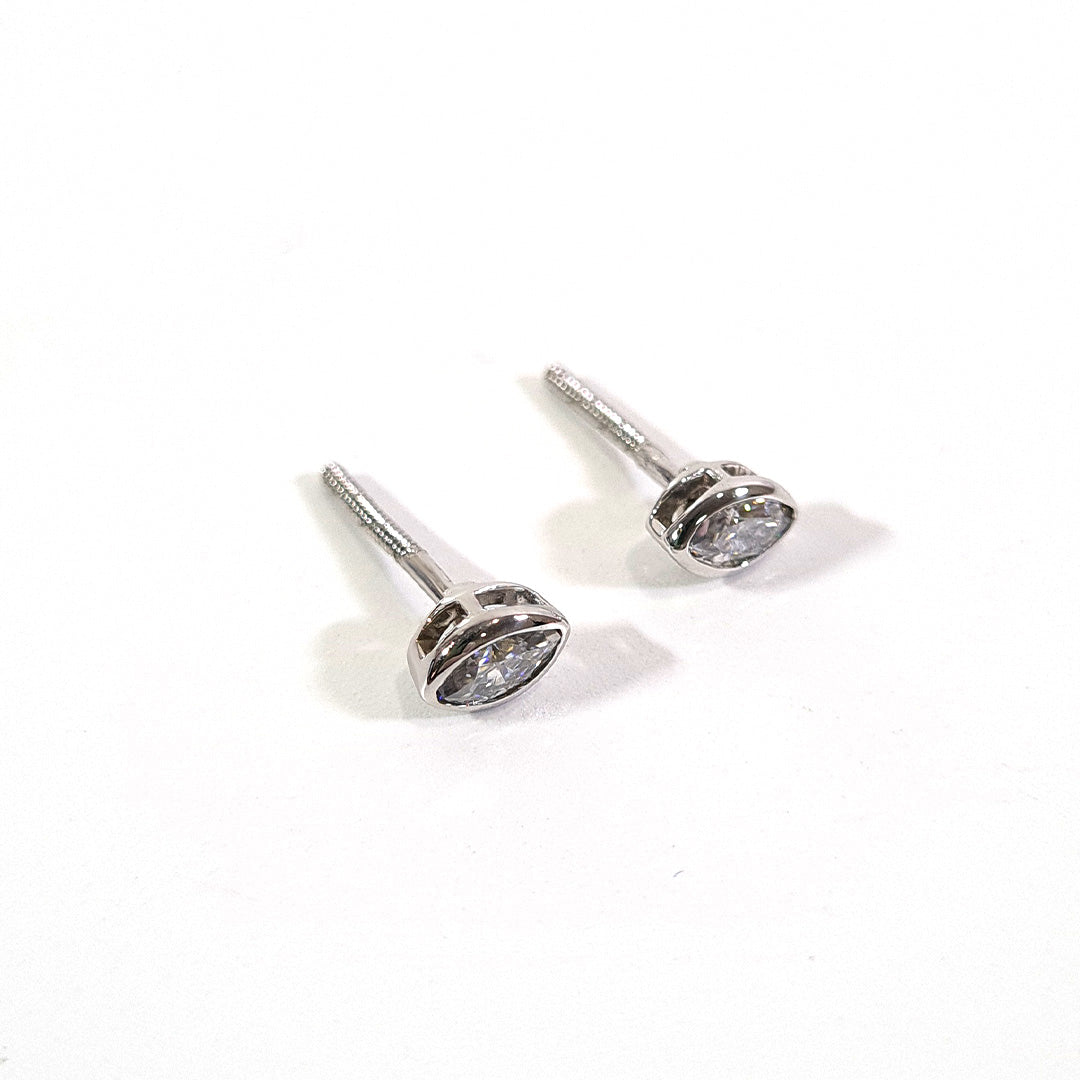 MARQUISE DIAMOND STUD EARRINGS