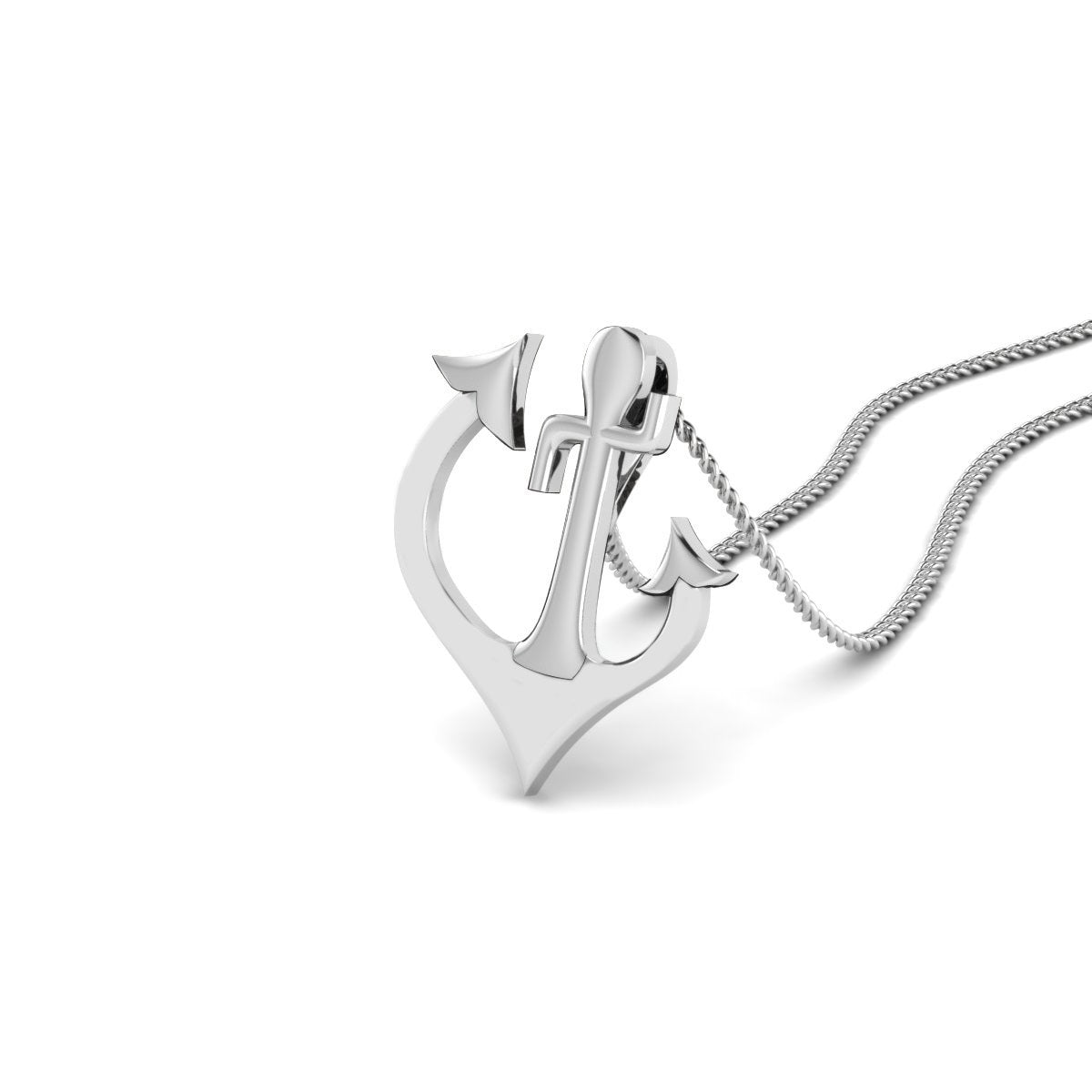 NAUTICAL ANCHOR PENDANT LOCKET