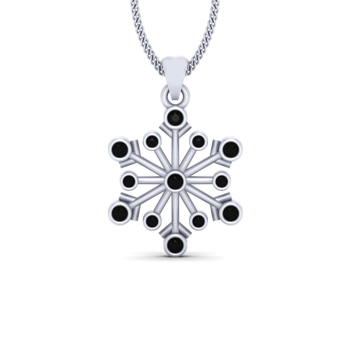 DIAMOND CHRISTMAS SNOWFLAKE PENDANT
