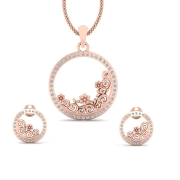 FILIGREE PENDANT EARRINGS SET