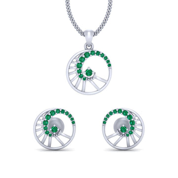 WEDDING PENDANT EARRINGS SET