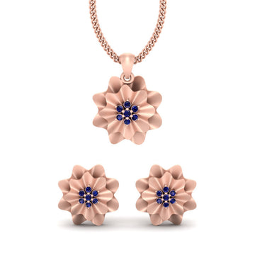 WAVY LOCKET EARRINGS SET