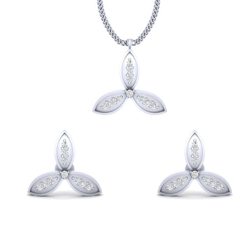 PETAL PENDANT EARRINGS SET