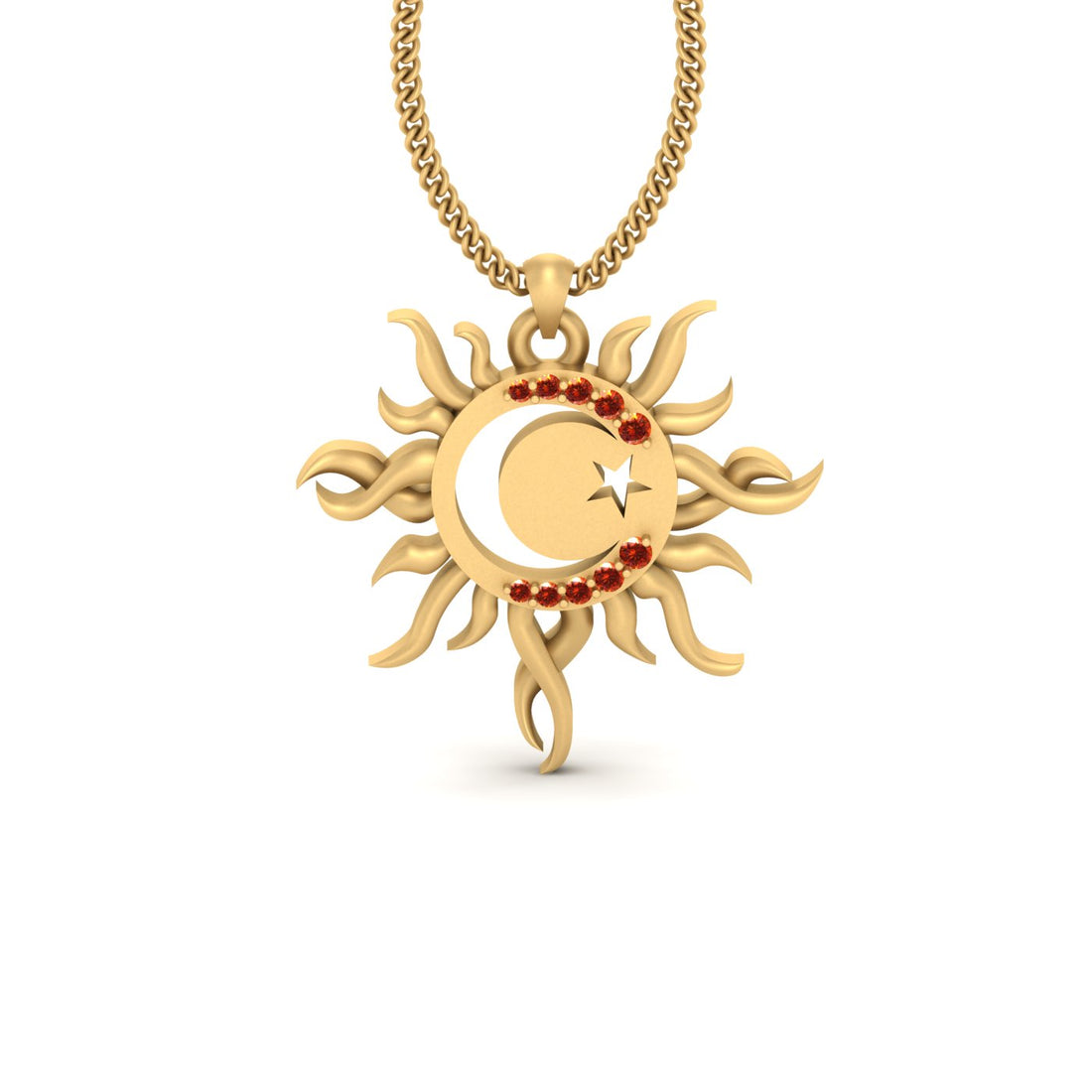 CELESTIAL SUN PENDANT LOCKET