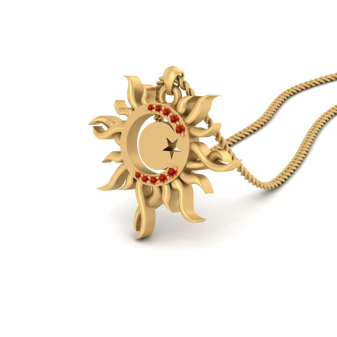 CELESTIAL SUN PENDANT LOCKET