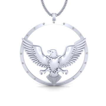 DIAMOND EAGLE PENDANT LOCKET
