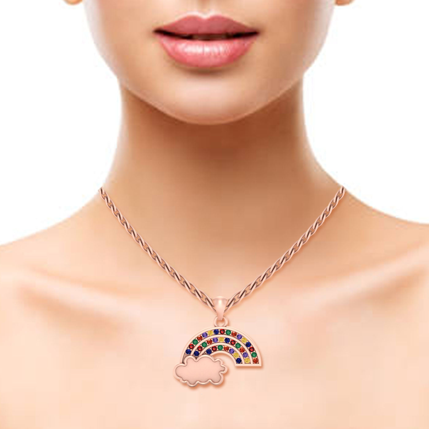 LESBIAN PRIDE PENDANT LOCKET