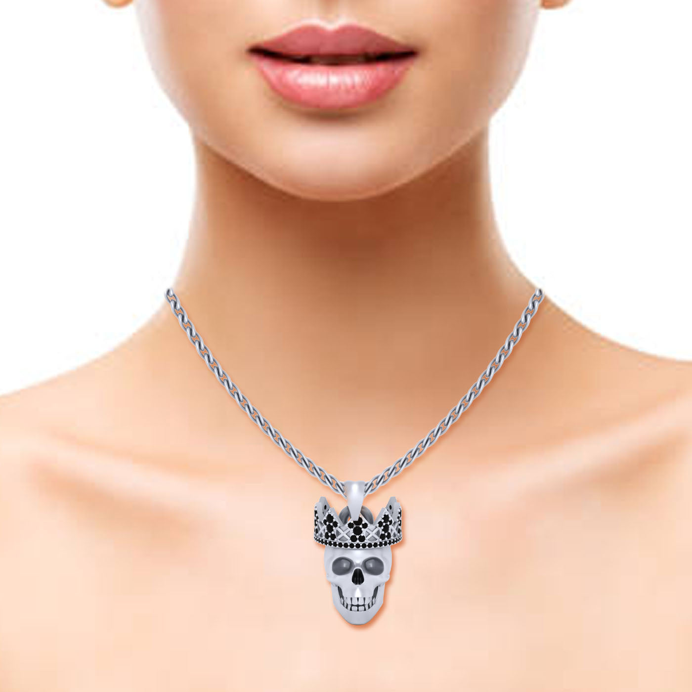KING CROWN SKULL PENDANT