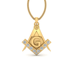 Masonic Entered Apprentice Pendant Gold Mason Locket Graduation Gift