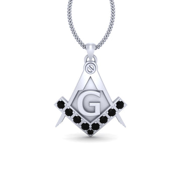 SILVER MASONIC PENDANT