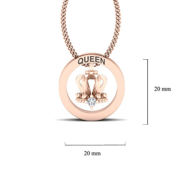 QUEEN CROWN PENDANT LOCKET