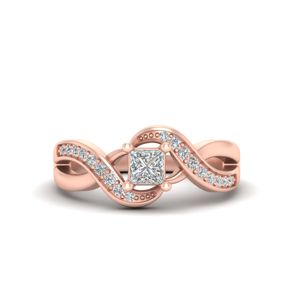 PRINCESS DIAMOND WEDDING RING