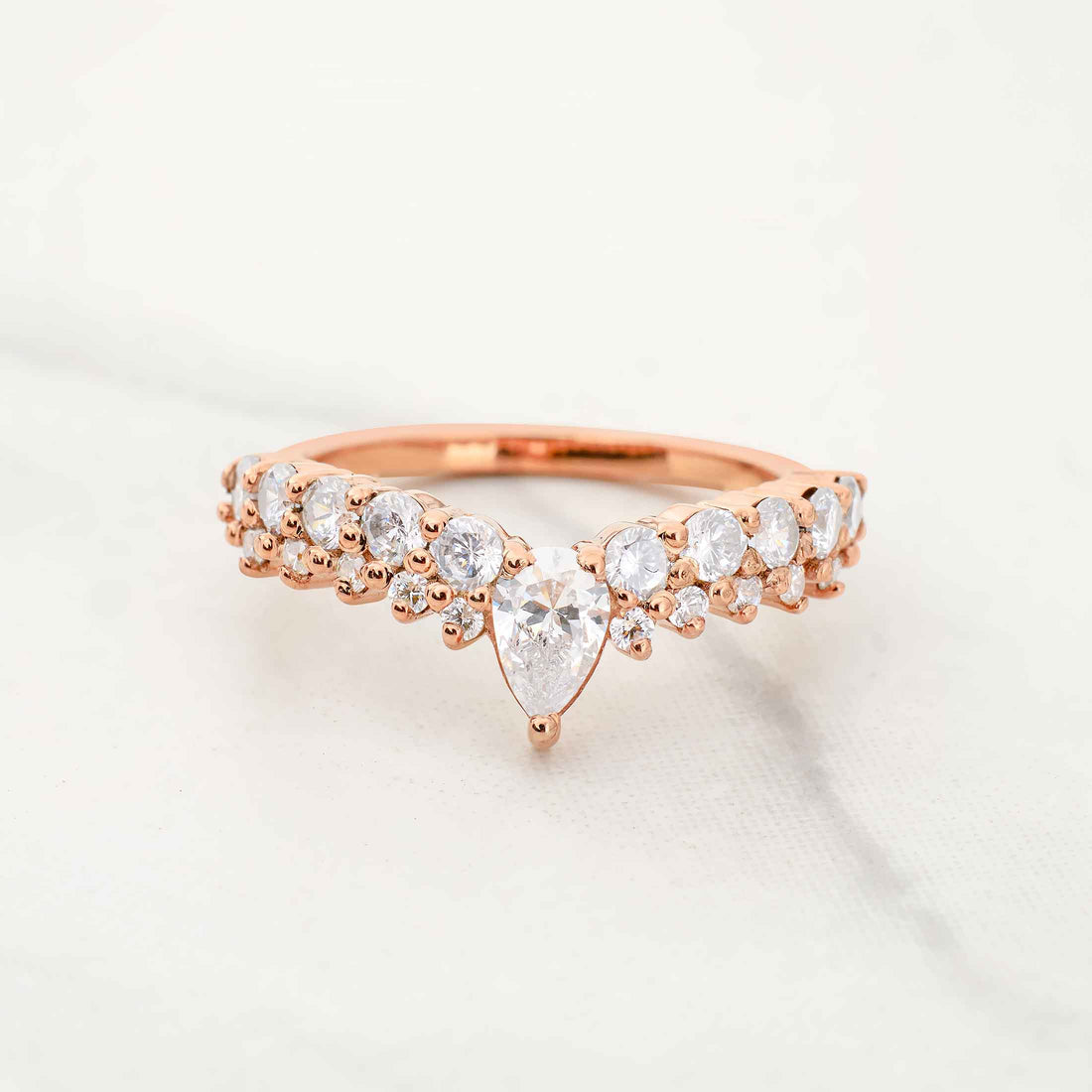 Moissanite Diamond Enhancer Ring Promise Wedding Band for Women Promise Anniversary Bands Rose Gold White Gold