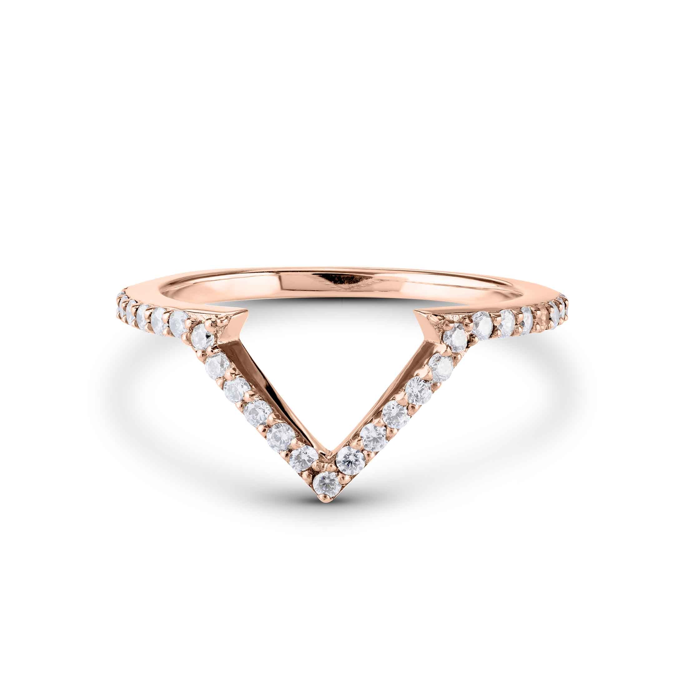 Kite Wedding Band Enhancer Guard  Diamond Sterling Silver for women 