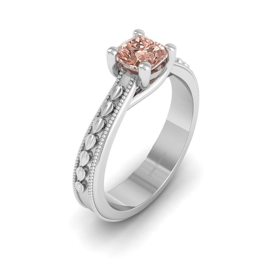 CHAMPAGNE DIAMOND WEDDING RING