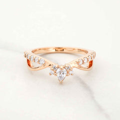 Moissanite enhancer wedding band diamond curved stacking band