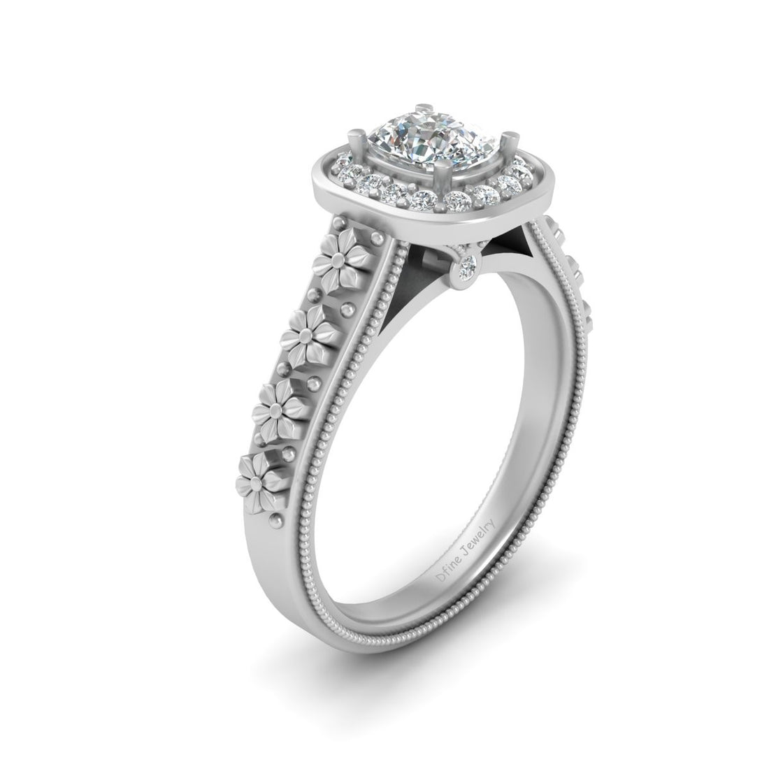 FLORAL WEDDING RING WOMENS