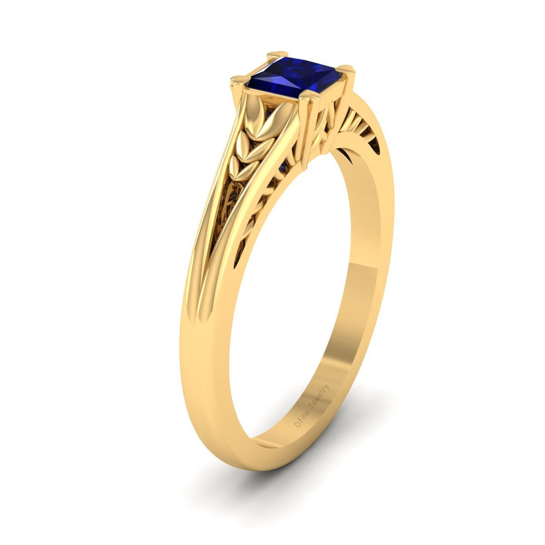 BLUE SAPPHIRE ENGAGEMENT RING