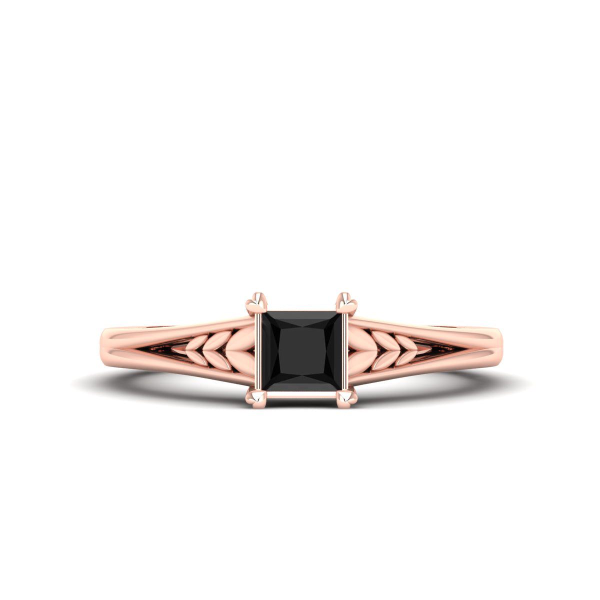 PRINCESS ONYX ENGAGEMENT RING