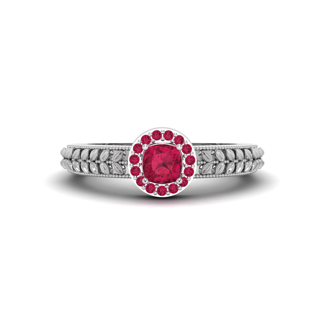 LEAF VINE WEDDING RING