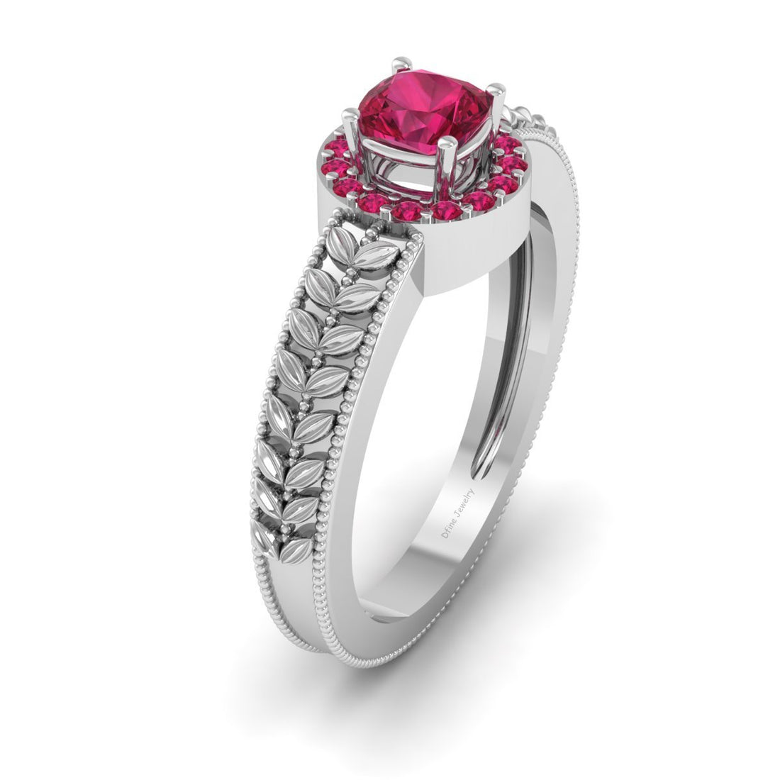 LEAF VINE WEDDING RING