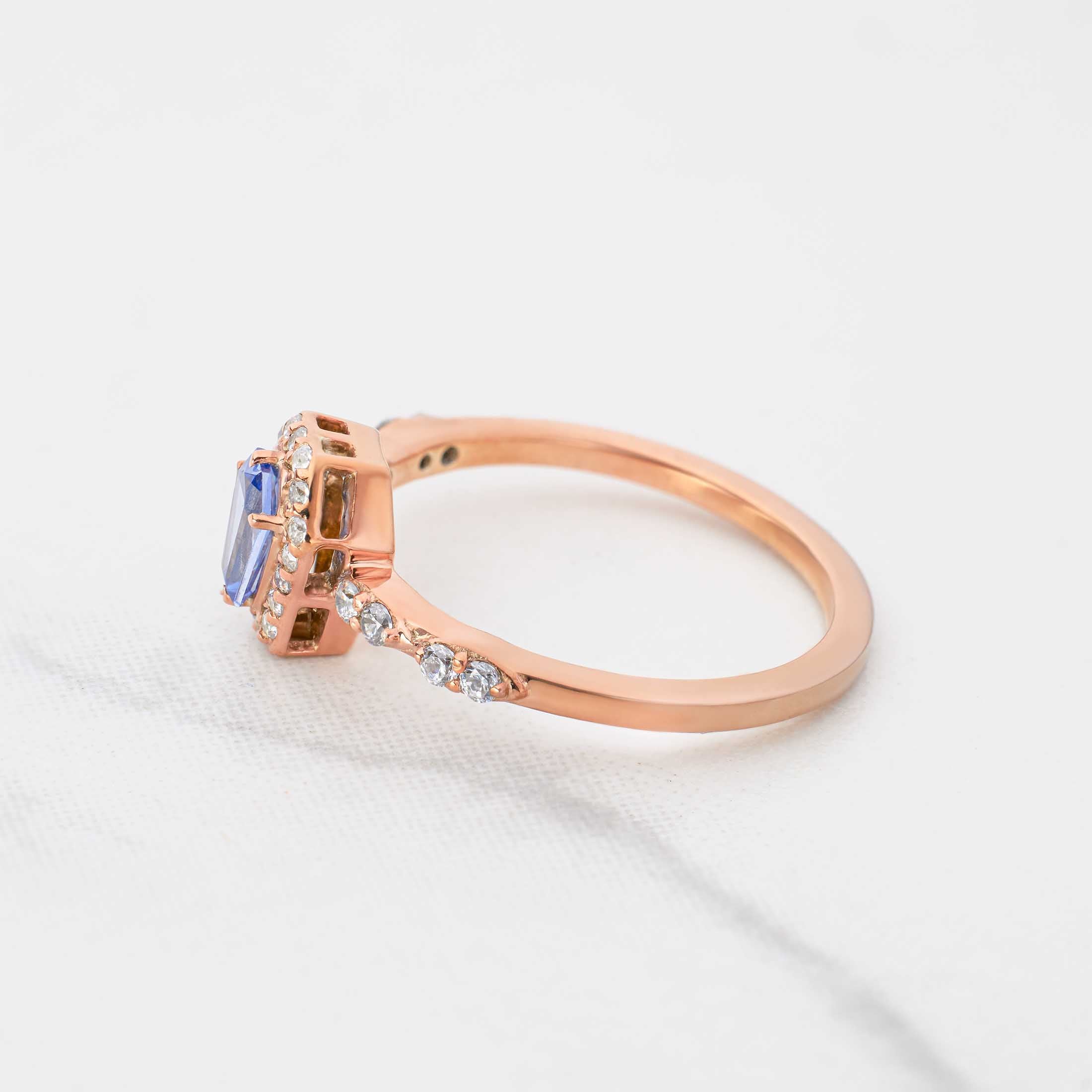 Coffin Wedding Ring Set Till Death Engagement Ring Bridal Set