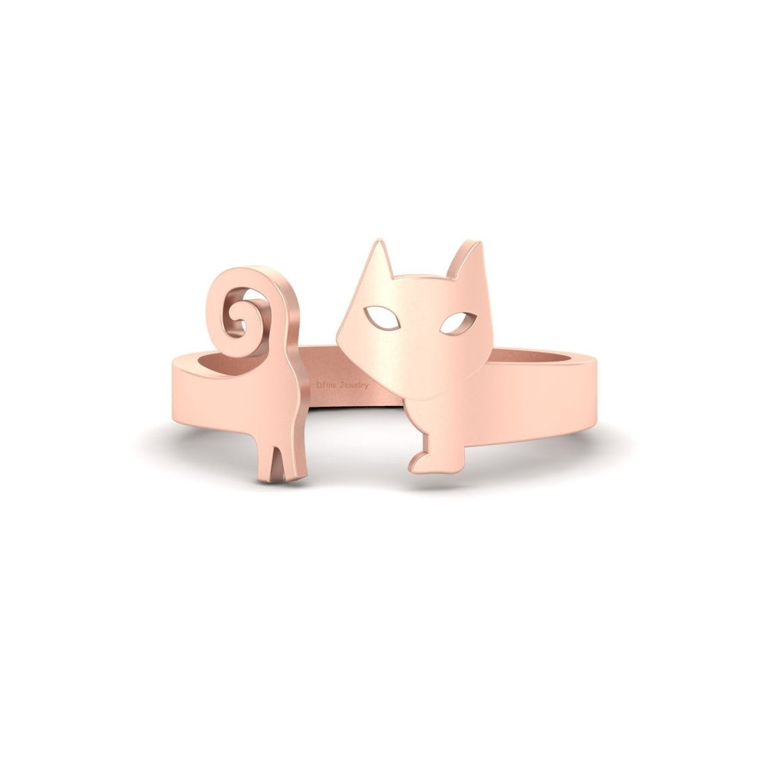 SILVER LITTLE CAT RING