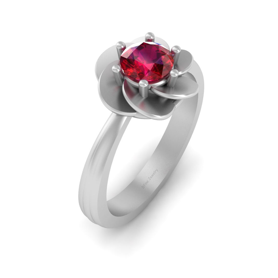 FLOWER WEDDING RING WOMENS