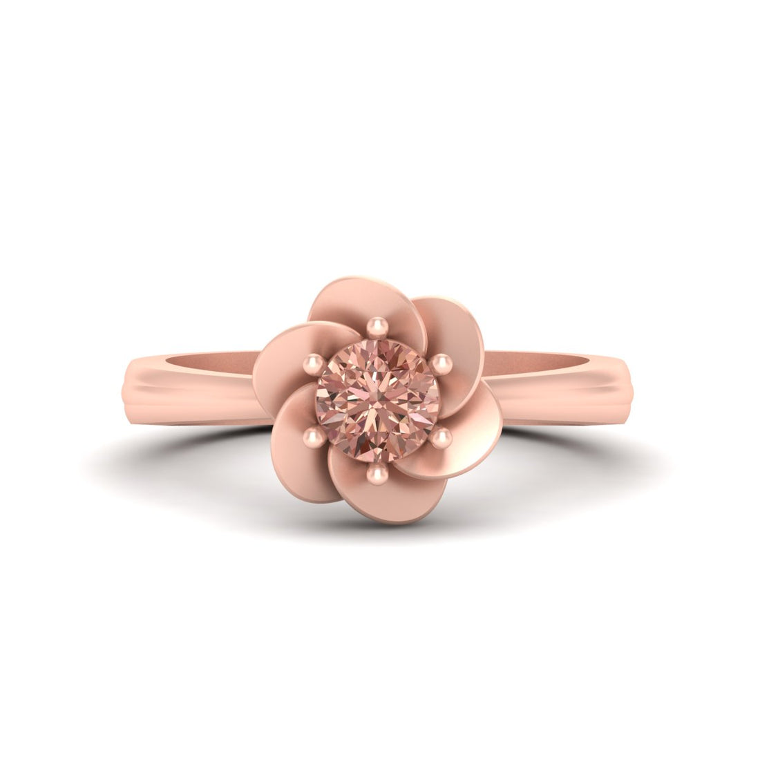 CHAMPAGNE DIAMOND FLOWER RING