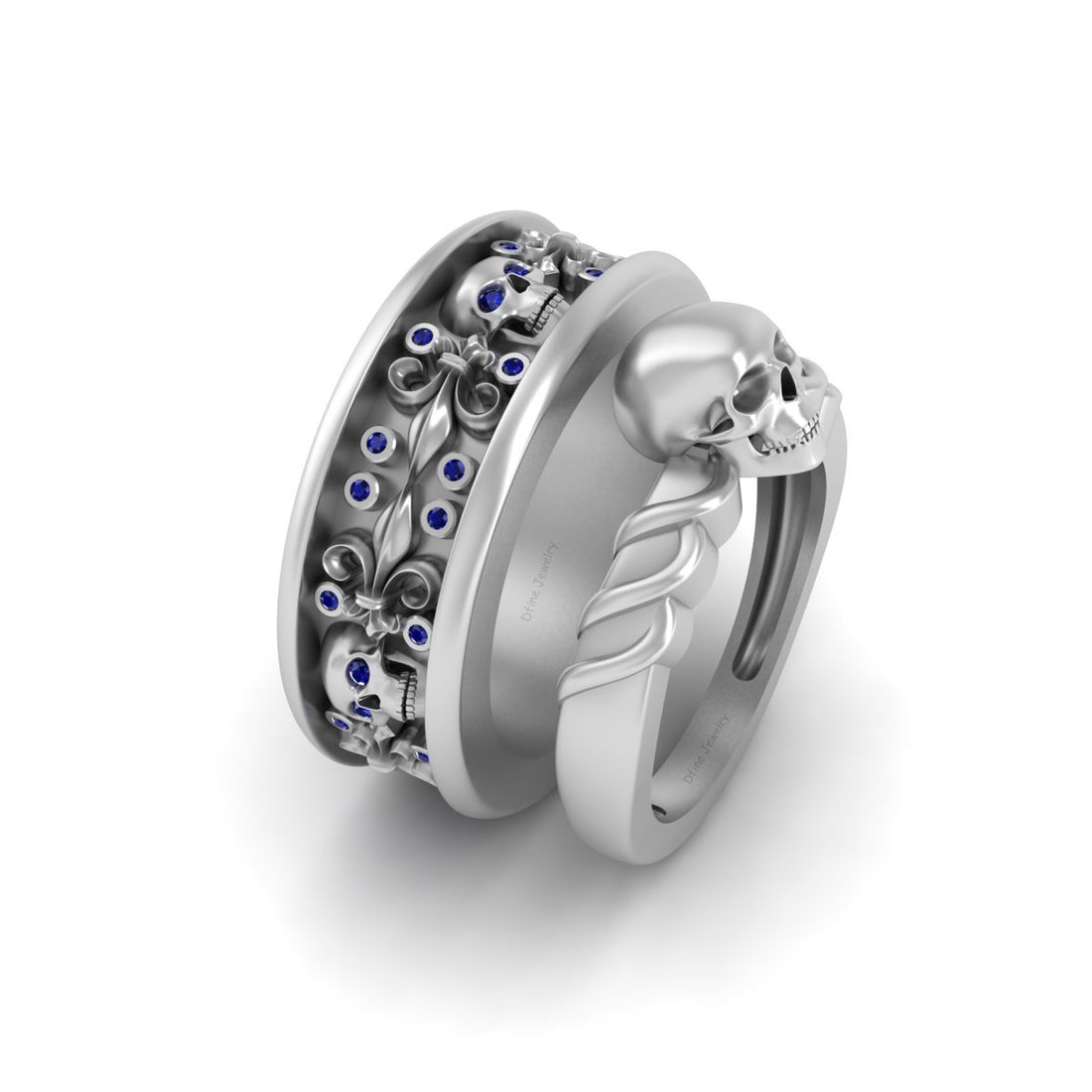 Matching Skull Rings For Couple