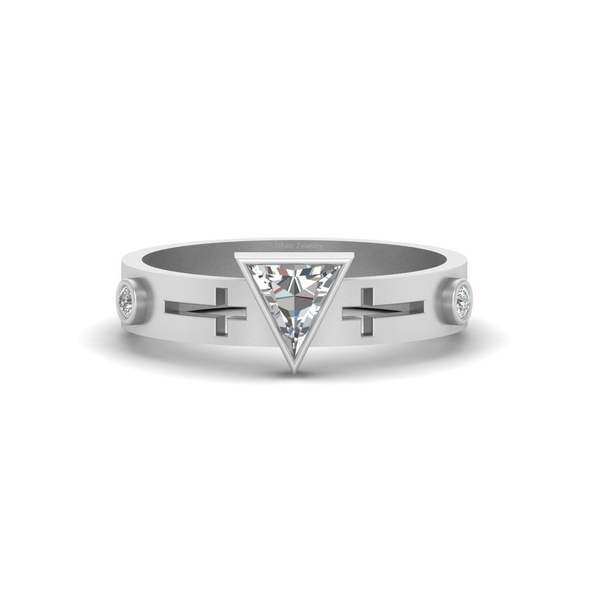 DIAMOND HOLY CROSS RING