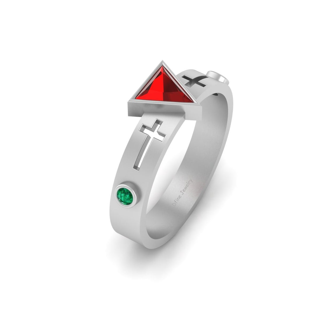 HOLY CROSS ENGAGEMENT RING