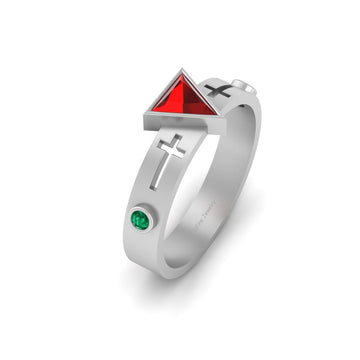 HOLY CROSS ENGAGEMENT RING